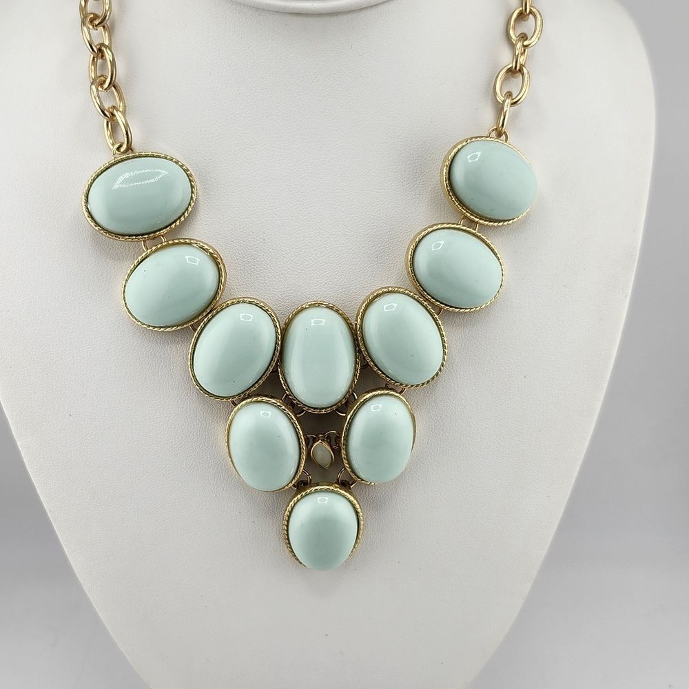 Green Bib‎ Statement Necklace